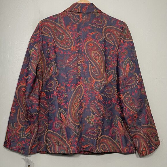 BFA Classics Jacket Size L Brocade Tapestry Paisley Blazer English Countryside - Picture 6 of 11
